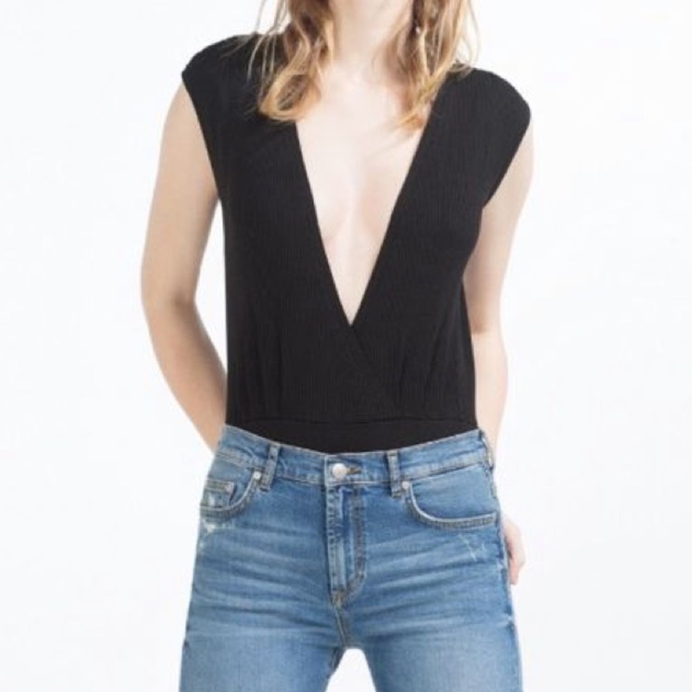 Zara black bodysuit. NWOT